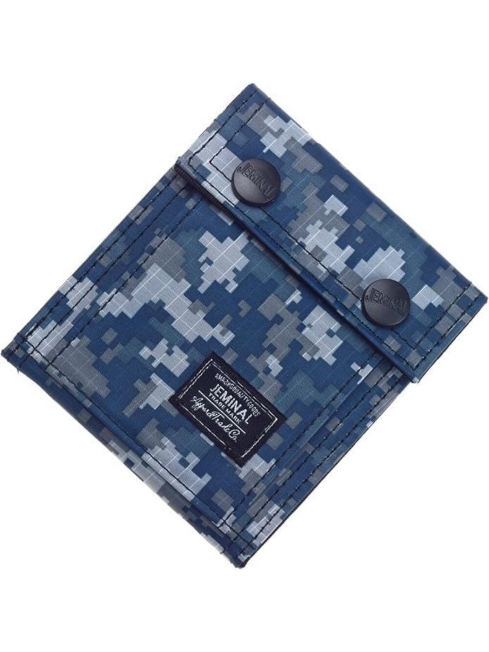 Slim Tactical Camo Wallet for Men - Lightweight Trifold with Zipper Pocket